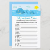 Whale Baby Animals Name Game (Vorne/Hinten)