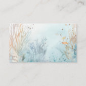 Whale Baby Dusche Blue Beige Diaper Raffle Begleitkarte (Rückseite)