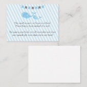 Whale Baby Dusche bringen eine Beilage Begleitkarte (Vorne/Hinten)