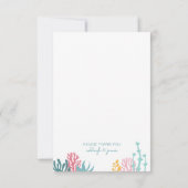 Whale Baby Dusche Flat Danke Karte (Rückseite)