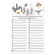 Whale Baby Dusche Schönes Dream Game Baby ABC