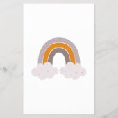 Whale Baby Dusche Schönes Dream Game Baby ABC Flyer (Hinten)