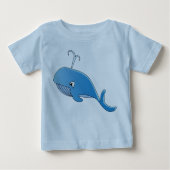 Whale - Baby Fine Jersey T - Shirt (Vorderseite)