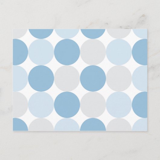 Whale Baby Shower Advice Card - Mod Blue Circles Hinweiskarte (Rückseite)
