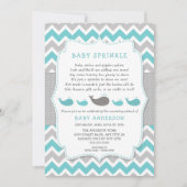 Whale Baby sprinkle Einladung, neutrales Geschlech Einladung (Vorderseite)