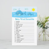 Whale Baby Wortspiel (Stehend Vorderseite)