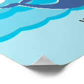 Whale | Babydusche Gästebuch Print (Ecke)