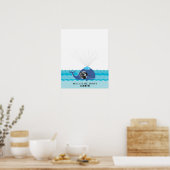 Whale | Babydusche Gästebuch Print (Küche)
