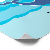 Whale | Babydusche Gästebuch Print (Ecke)
