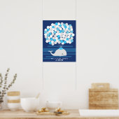 Whale | Babydusche Gästebuch Print (Küche)