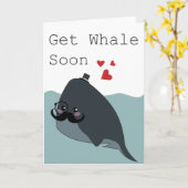 Whale bald, mach gut Karte. Karte (Gelbe Blume)