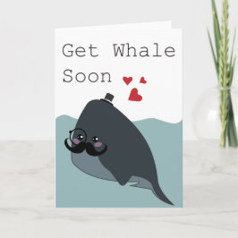 Whale bald, mach gut Karte. Karte