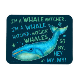 Whale Beobachten Familienurlaub Kreuzfahrt Funny Magnet