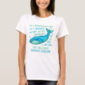 Whale beobachten Familienurlaub Personalisierte Kr T-Shirt (Vorderseite)