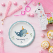 Whale Birthday | Ahoy | Kinderthema Pappteller (Party)