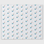 Whale Birthday Geschenkpapier (Flach)