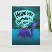 Whale Birthday Karte (Vorderseite)
