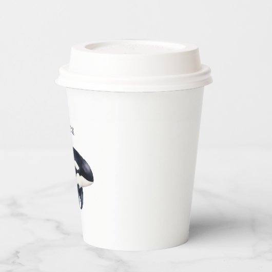 Whale Birthday Party Pappbecher (Links)