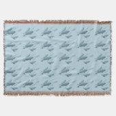 Whale Blanket Beluga Whale Art Throw Blankets Decke (Vorderseite)