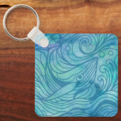 Whale - Blau Schlüsselanhänger (Vorderseite)