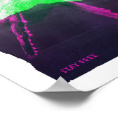 Whale Bleibe kostenlos Poster (Ecke)