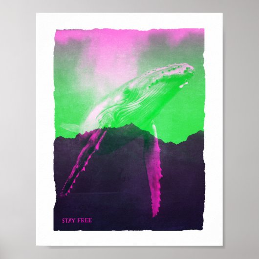 Whale Bleibe kostenlos Poster (Vorne)