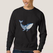 Whale Blue Whale Pottwal Sea Animal  with Orca Mot Sweatshirt (Vorderseite)