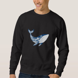 Whale Blue Whale Pottwal Sea Animal with Orca Mot Sweatshirt