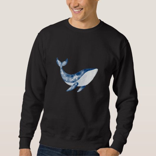 Whale Blue Whale Pottwal Sea Animal with Orca Mot Sweatshirt (Vorderseite)