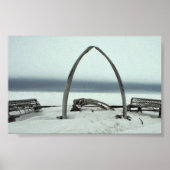 Whale Bone Rib Arc and Skin Boat Frames at Barrow Poster (Vorne)