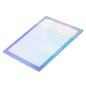Whale Border - 11" x 8,5" Notepad Notizblock (angewinkelt)