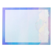 Whale Border - 11" x 8,5" Notepad Notizblock (Vorderseite)