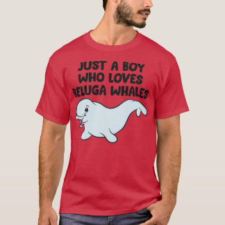 Whale Boy Geschenk nur ein Junge, der Beluga Whale T-Shirt