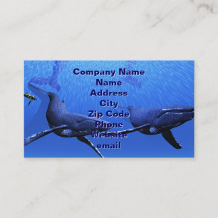 Whale Business Card Visitenkarte