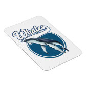 Whale-Cartoon-Logo Magnet (Rechte Seite)