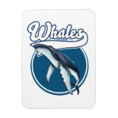 Whale-Cartoon-Logo Magnet (Vertikal)