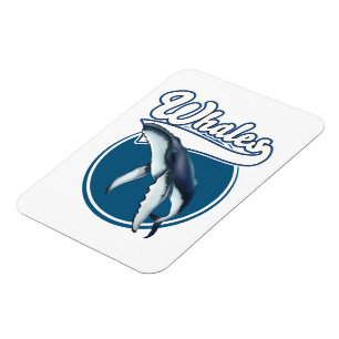 Whale-Cartoon-Logo Magnet