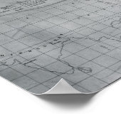 Whale Chart of the North Pacific, 1851 Poster (Ecke)