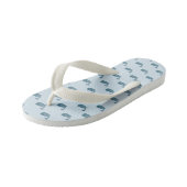 Whale Coastal Style Flip Flops Kinderbadesandalen (Schrägansicht)