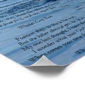 Whale cry..., A poem of deep sorrow... Poster (Ecke)