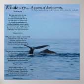 Whale cry..., A poem of deep sorrow... Poster (Vorne)