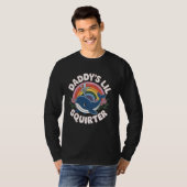 Whale Daddy's Lil Squirter Cute Rainbow Whale T-Shirt (Vorne ganz)