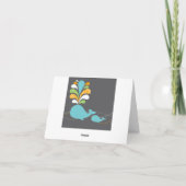 Whale Dankeschön Karte (Rückseite)