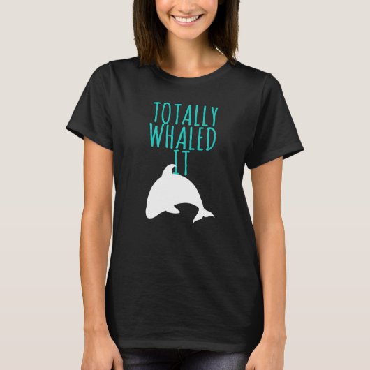 Whale Design total whalen T-Shirt (Vorderseite)