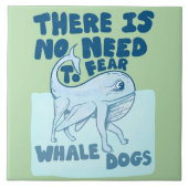 Whale Dog funny creature Fliese (Vorderseite)