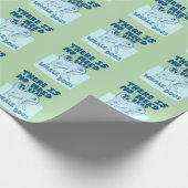 Whale Dog funny creature Geschenkpapier (Ecke)