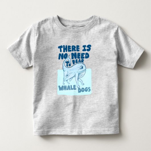 Whale Dog funny creature Kleinkind T-shirt (Vorderseite)