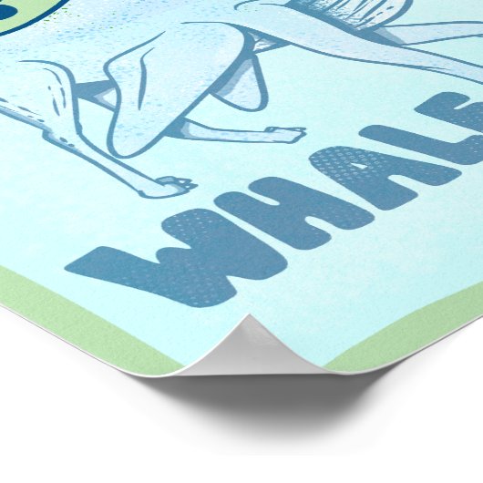 Whale Dog funny creature Poster (Ecke)
