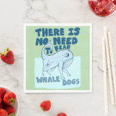 Whale Dog funny creature Serviette (Beispiel)