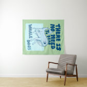 Whale Dog funny creature Wandteppich (Beispiel (Horizontal))